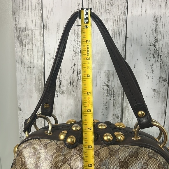 Gucci GG Crystal Canvas Large Babouska Crest Dome Bag - Picture 15 of 17